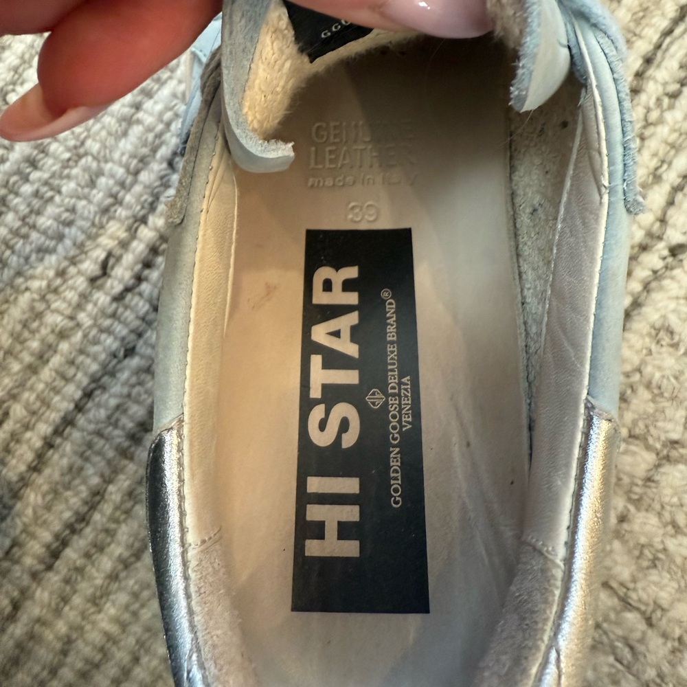 Golden Goose Hi Star! Light blue color, size 39! Tennis shoe